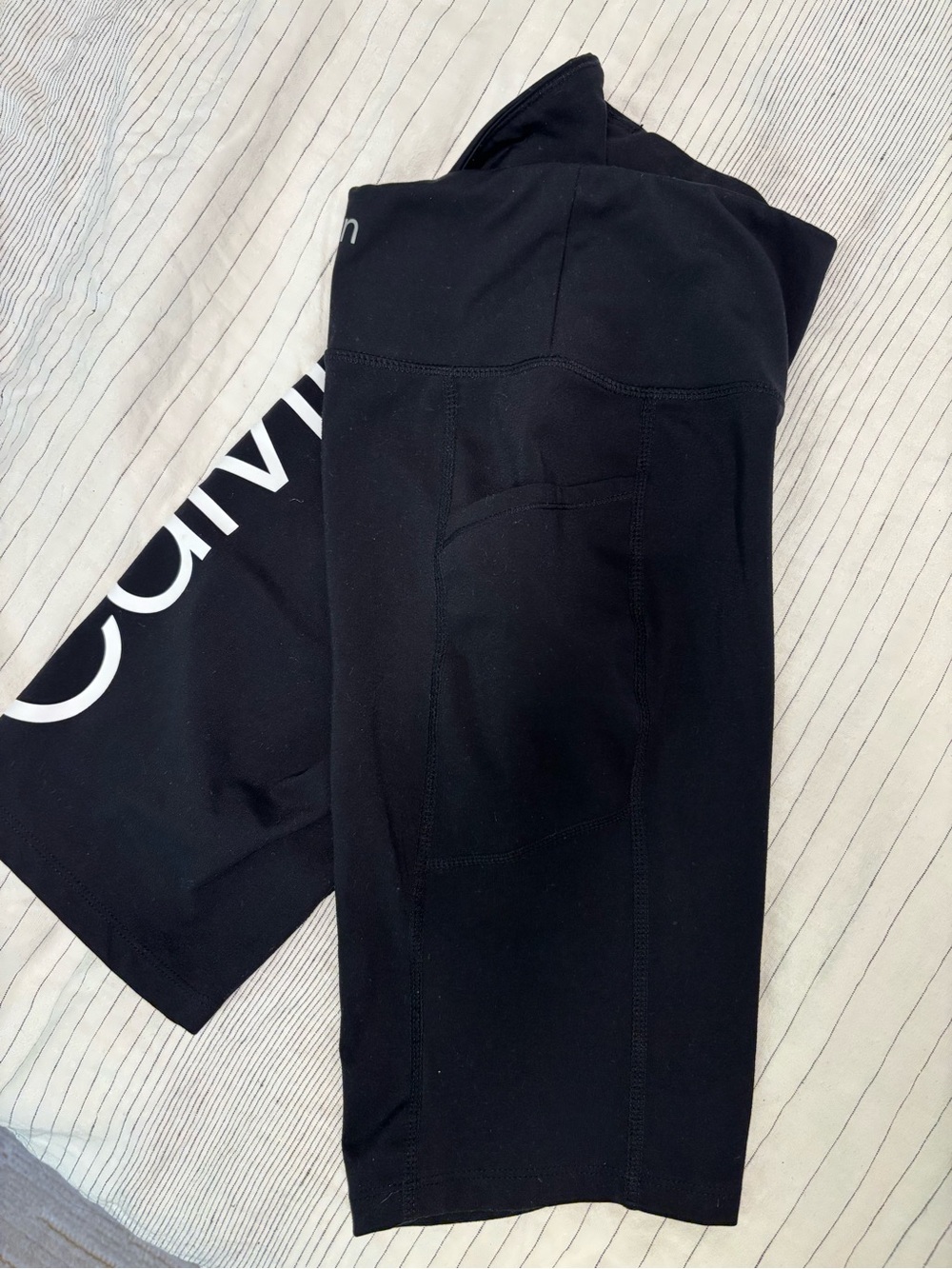 Calvin Klein Performance Black Women's Bike Shorts with Side Pocket